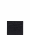Maison Margiela Embossed Logo Card Holder Black In Black
