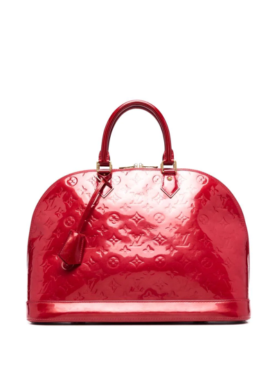 Pre-owned Louis Vuitton  Alma Mm Bag In Red
