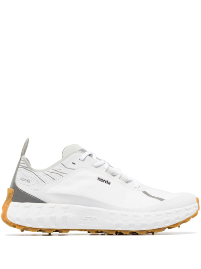 Norda White 001 Trail Sneakers In White/gum