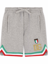 DOLCE & GABBANA ITALIAN FLAG STRIPE-BORDER SHORTS