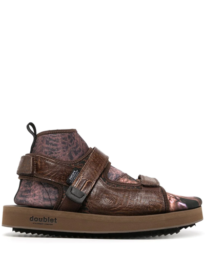 Suicoke X Doublet Boak-2ab Sandals In Brown