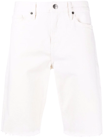 Frame L'homme Cutoff Denim Shorts In White