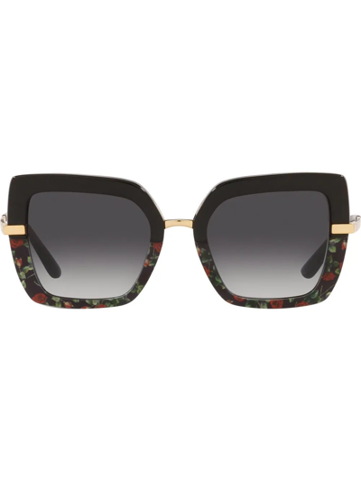 Dolce & Gabbana Square-frame Sunglasses In Black