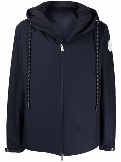 Moncler Night Blue Vessil Hooded Jacket | ModeSens
