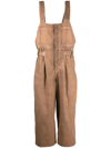 UMA WANG OVERSIZED COTTON PINAFORE JUMPSUIT