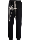 RICK OWENS X CHAMPION EMBROIDERED-LOGO TRACK PANTS