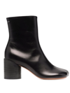 Mm6 Maison Margiela The Anatomic Ankle Boots In Black