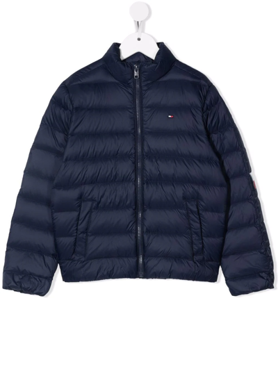 Tommy Hilfiger Junior Kids' Padded Puffer Jacket In Blue