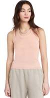 Free People U Neck Tank In Island Rose