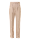 MAX MARA CAMEL AND SILK TROUSER