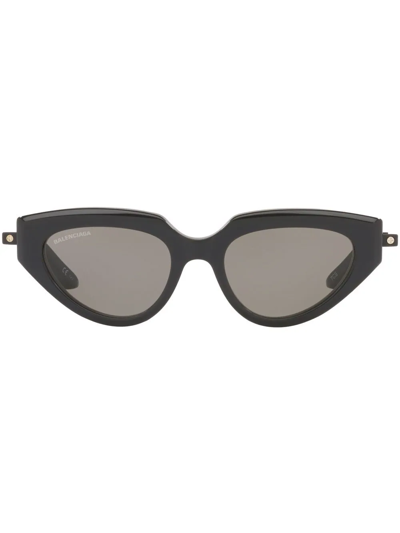 Balenciaga Cat-eye Frame Sunglasses In Black