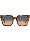 Tom Ford Tortoiseshell Square-frame Sunglasses In Gold