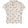 Bonpoint Cherry-print Short-sleeved Shirt In Cream