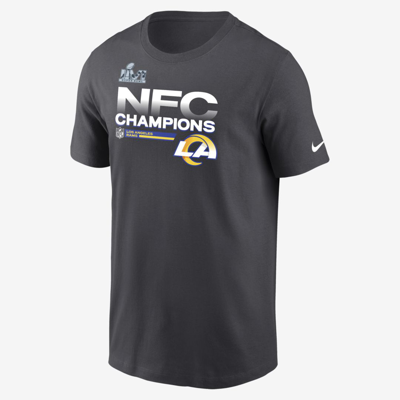 Nike Men's 2021 Nfc Champions Trophy Collection (nfl Los Angeles Rams) T-shirt In Black