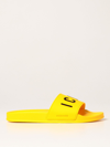 Dsquared2 Logo-print Slides In Yellow