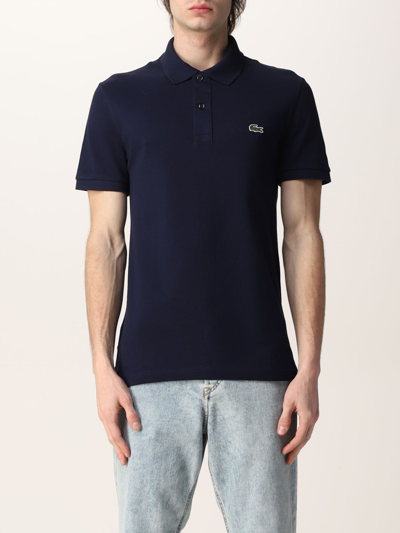 Lacoste Basic Polo Shirt With Logo In Blue 2