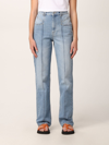 Isabel Marant Jeans In Washed Denim In Blue