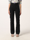 Isabel Marant Jeans In Washed Denim In Black