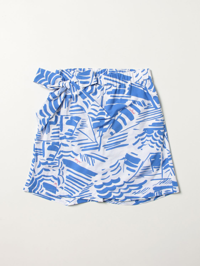 Msgm Skirt  Kids Kids In Gnawed Blue