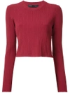 PROENZA SCHOULER CROPPED RIBBED JUMPER,R163787KY05811721752
