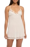 Rya Collection Charming Lace-trim Chemise In Ivory