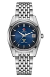 Rado Golden Horse Automatic Bracelet Watch, 37mm In Silver/ Blue