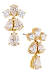 Nadri Social Lights Cubic Zirconia Mini Chandelier Earrings In Gold