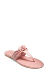 Jack Rogers Abigail Metallic Knot Flip Flop Sandals In Rose