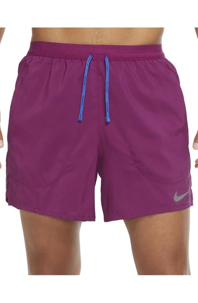 Nike Flex Stride 5 Running Shorts In Sangria