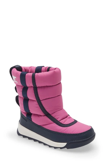 Sorel Kid's Whitney Ii Waterproof Puffy Nylon Winter Boots, Toddler/kids In Fuchsia
