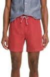 Brunello Cucinelli Swimming Costume With Embroidered Logo In Red