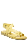 Franco Sarto Glenni 2 Womens Metallic Iridescent Slingback Sandals In Canary Leather