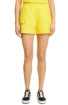 Pangaia 365 Pprmint™ Unisex Organic Cotton Sweat Shorts In Saffron Yellow
