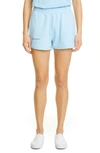 Pangaia 365 Pprmint™ Unisex Organic Cotton Sweat Shorts In Celestial Blue