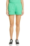 Pangaia 365 Pprmint™ Unisex Organic Cotton Sweat Shorts In Jade Green