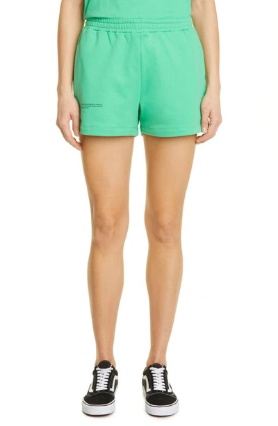 Pangaia 365 Pprmint™ Unisex Organic Cotton Sweat Shorts In Jade Green