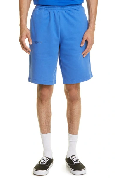 Pangaia 365 Pprmint™ Unisex Organic Cotton Sweat Shorts In Blue