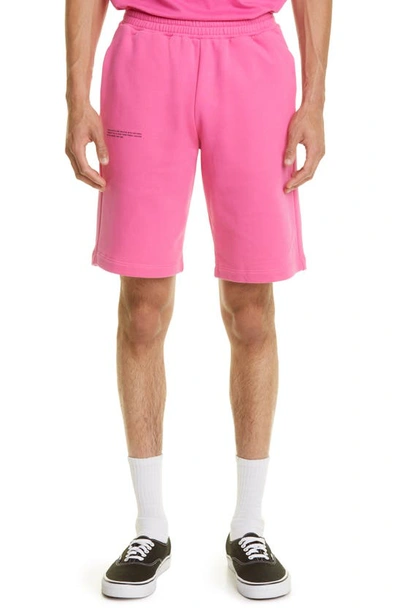 Pangaia 365 Pprmint™ Unisex Organic Cotton Sweat Shorts In Flamingo Pink
