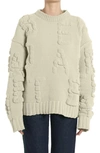 Bottega Veneta Alphabet Oversize Chenille Sweater In Zest Washed