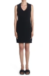 BOTTEGA VENETA CHAIN TRIM WOOL KNIT MINIDRESS