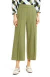 Masai Copenhagen Piana Pintuck Pleat Pull-on Pants In Olivine