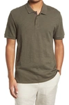 Vince Classic Regular Fit Polo In Pine Tree