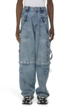 Balenciaga Raver Relaxed-fit Wide-leg Denim Jeans In Pale Blue