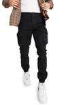 TOPMAN WASHED COTTON SKINNY CARGO PANTS
