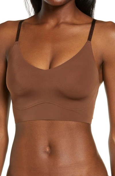 True & Co. . True Body Lift Triangle Bra In Chestnut