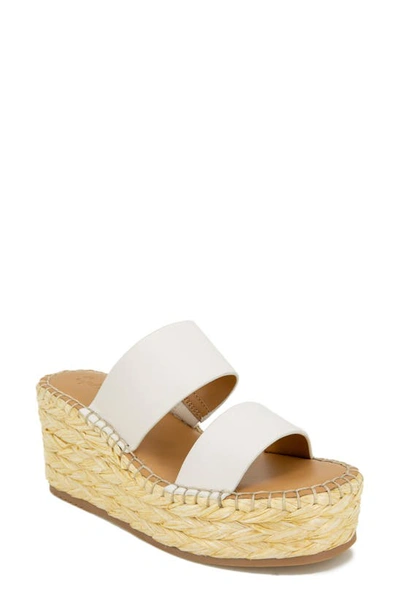 Splendid Women's Linda Espadrille Wedge Slides Women's Shoes In Ivory-leather