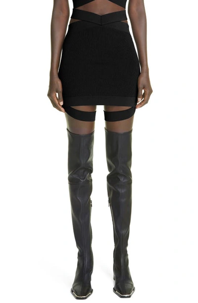 Dion Lee Cut-out Mini Skirt In Schwarz