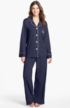 Ralph Lauren Plus Size Hammond Knit Pajama Set In Windsor Navy