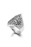 LOIS HILL LH SCROLL ALHAMBRA SADDLE RING