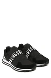Bikkembergs Haled Slip-on Sneaker In Black/ White